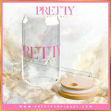 Pretty The Label Sipper Glass, 16oz